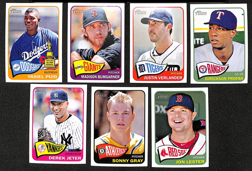 2014 Topps Heritage Complete 500-Card Set w. Yasiel Puig & Other Short Prints