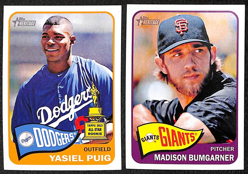 2014 Topps Heritage Complete 500-Card Set w. Yasiel Puig & Other Short Prints