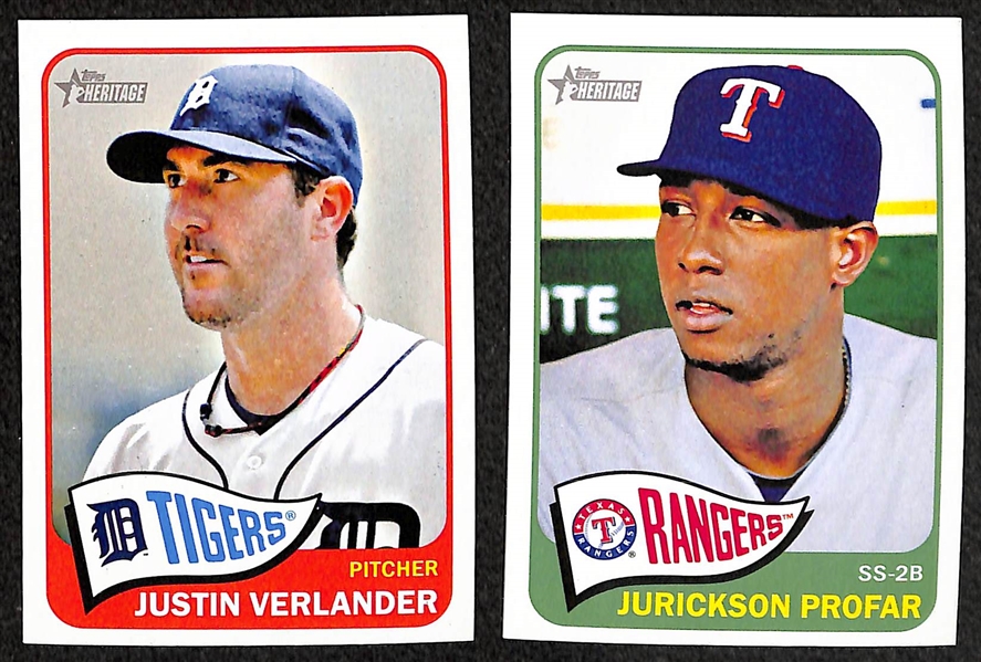 2014 Topps Heritage Complete 500-Card Set w. Yasiel Puig & Other Short Prints