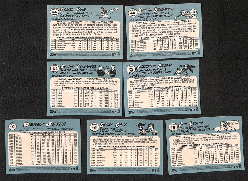 2014 Topps Heritage Complete 500-Card Set w. Yasiel Puig & Other Short Prints