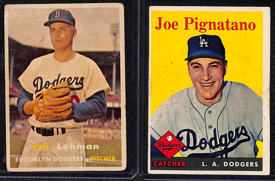 Lot of 17 Baseball & Football Cards w. 1952 Bowman Andy Pafko