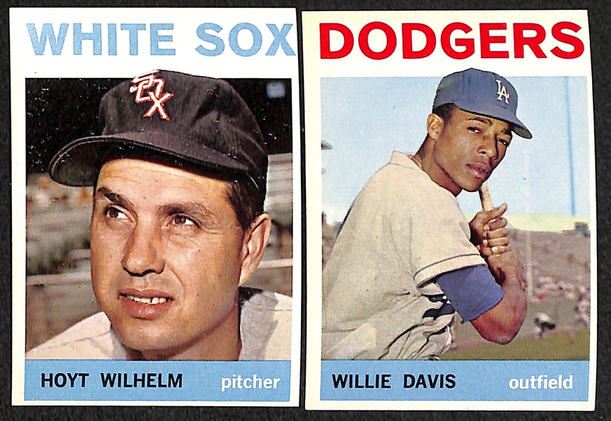 Lot of 200 - 1964 Topps Baseball Cards w. Duke Snider