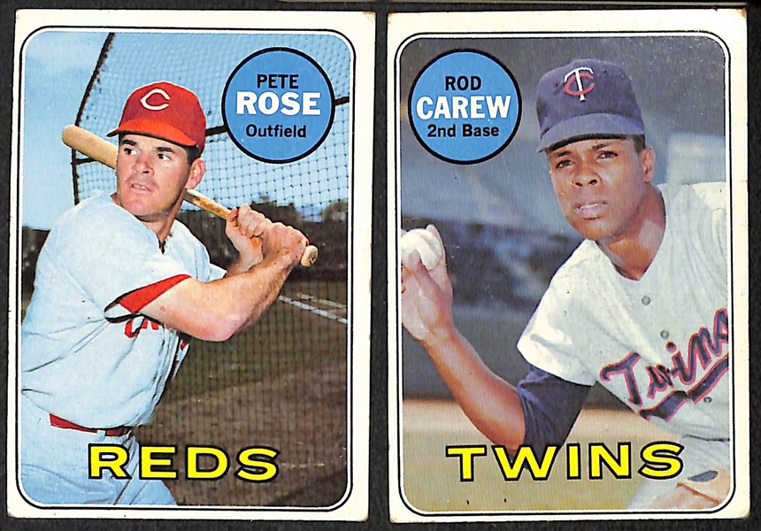 Lot of 270 - 1969 Topps Baseball Cards w. Pete Rose