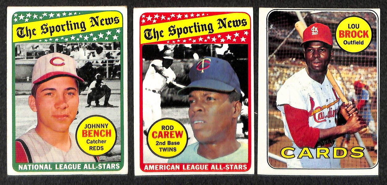 Lot of 270 - 1969 Topps Baseball Cards w. Pete Rose