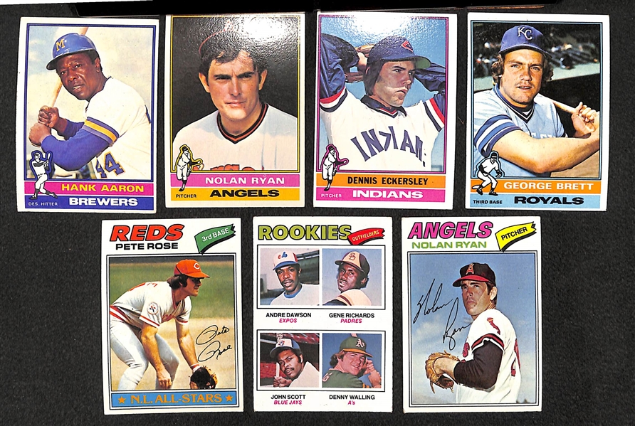 1976 & 1977 Topps Baseball Complete Sets - 660 Cards Each Set