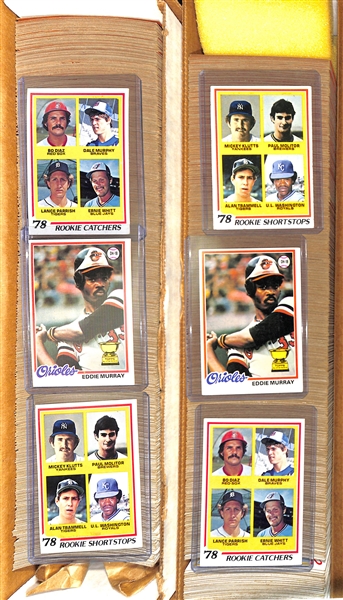 Lot of 2 - 1978 Topps Baseball Card Complete Sets - 726 Cards Each Set w. Eddie Murray Rookie Cards