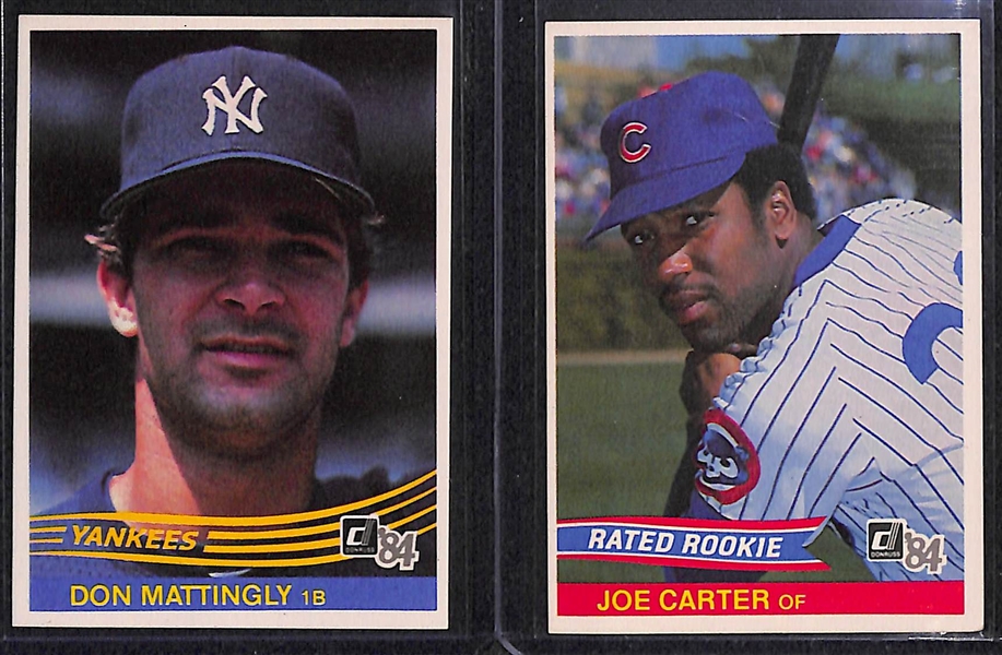 1984 Donruss Baseball Complete Set w. Mattingly Rookie Card - 660 Card Set