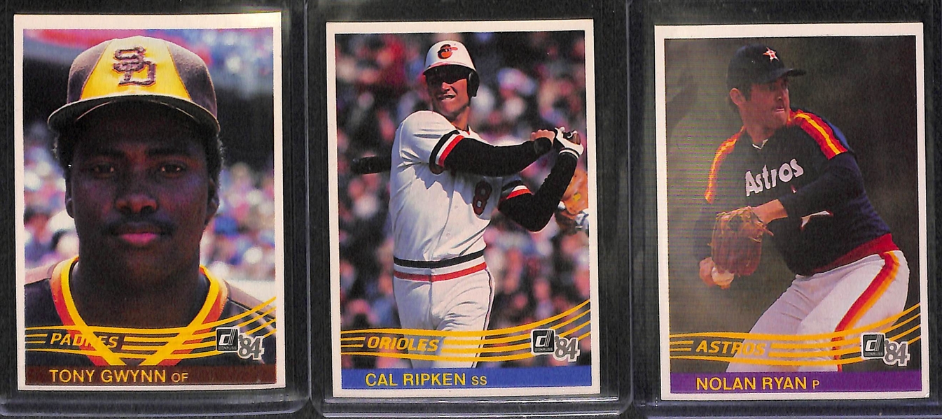 1984 Donruss Baseball Complete Set w. Mattingly Rookie Card - 660 Card Set