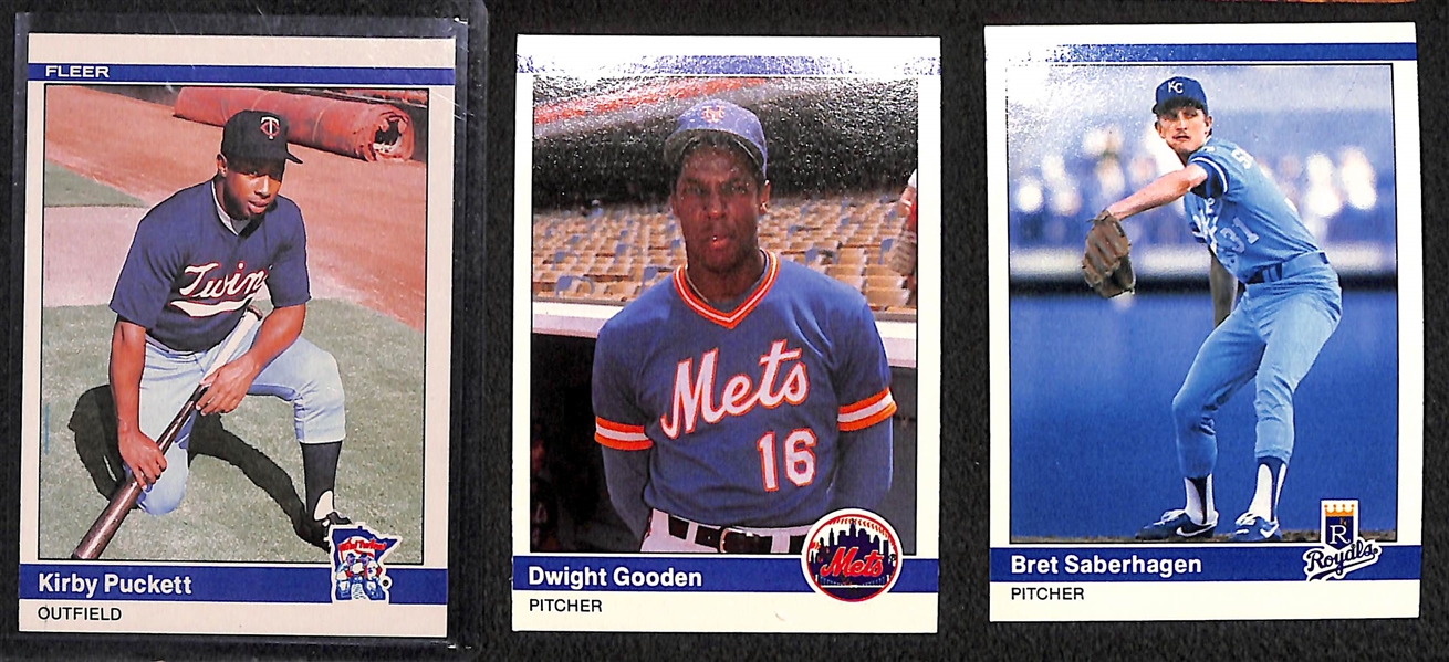 1984 Fleer Update Near Complete Set w. Kirby Puckett Rookie Card-  131 of 132 Cards