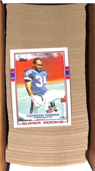  Lot of 3 Topps Football Complete Sets of 396 Cards - 1985, 1988, 1989 w. 1985 Warren Moon Rookie Card