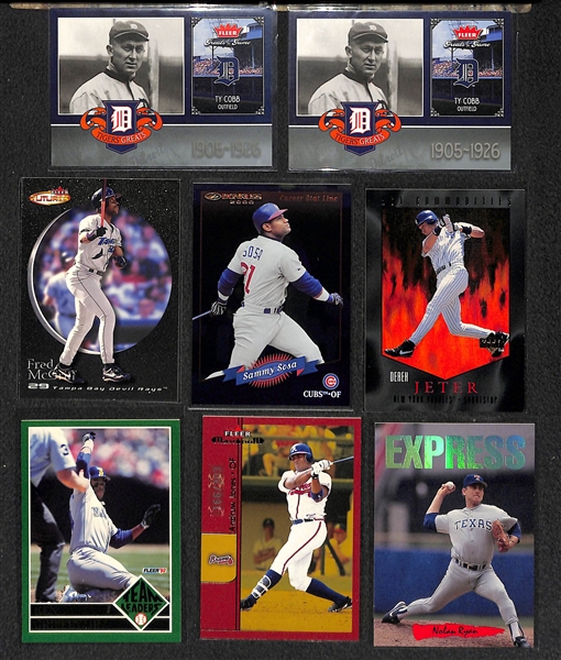 375+ Baseball Insert Cards - Mostly Stars & Hall of Famers - w. Nolan Ryan & Mantle