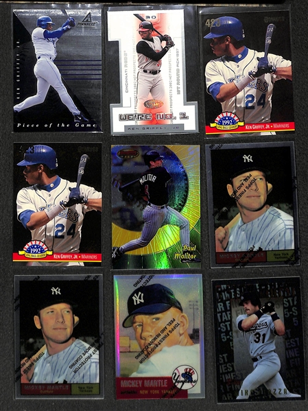 375+ Baseball Insert Cards - Mostly Stars & Hall of Famers - w. Nolan Ryan & Mantle