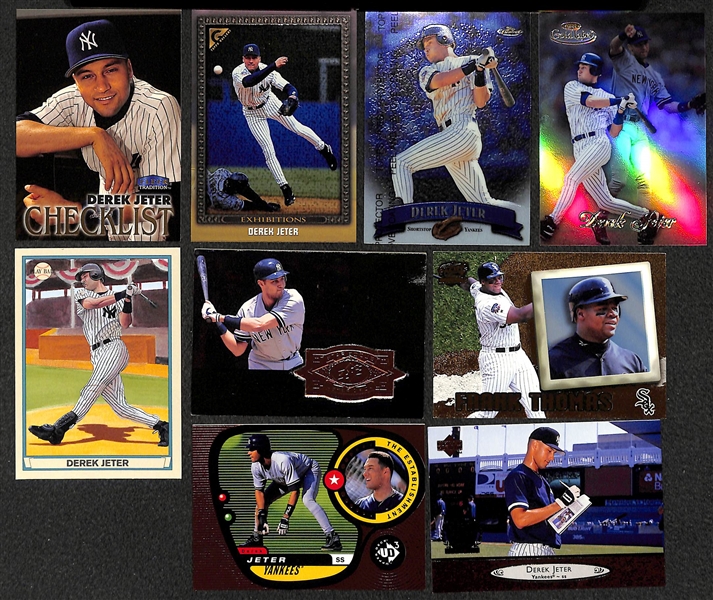 Lot of 400+ Baseball  Cards - Mostly Stars and Hall of Famers from Late 1990s & Early 2000s - w. Jeter
