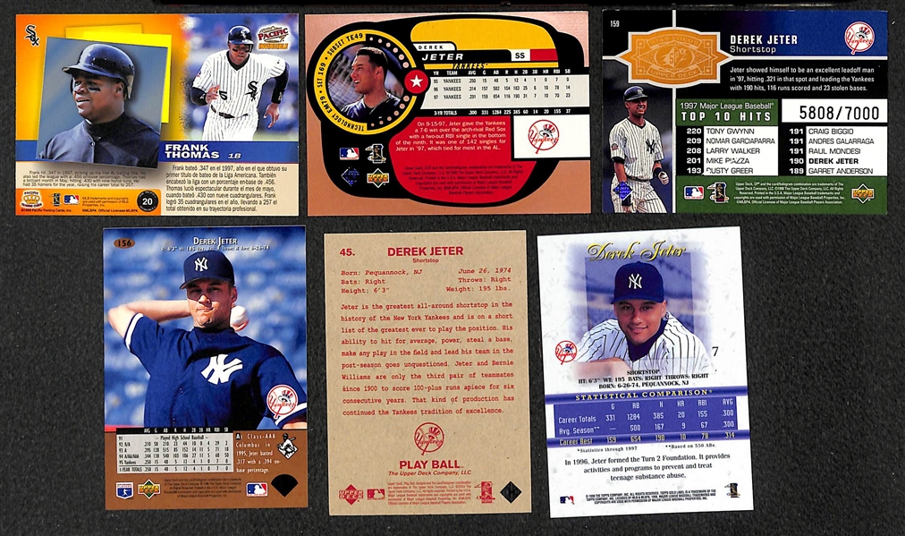 Lot of 400+ Baseball  Cards - Mostly Stars and Hall of Famers from Late 1990s & Early 2000s - w. Jeter
