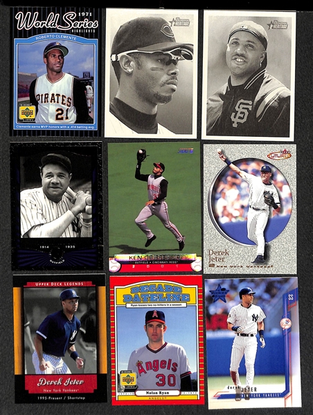 Lot of Over 400 Baseball Cards - Mostly Stars & Inserts from 2000 & 2001 - w. Clemente
