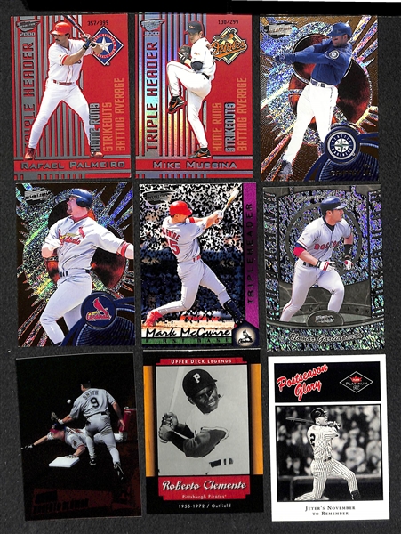 Lot of Over 400 Baseball Cards - Mostly Stars & Inserts from 2000 & 2001 - w. Clemente
