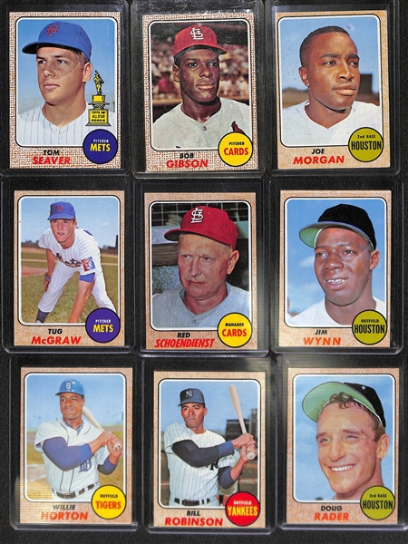 Lot of 225+ 1968-1970 Topps Baseball Cards w. 1968 Tom Seaver