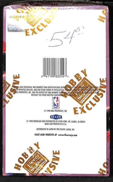 1998-99 Fleer Tradition Series 1 Sealed Basketball Hobby Box