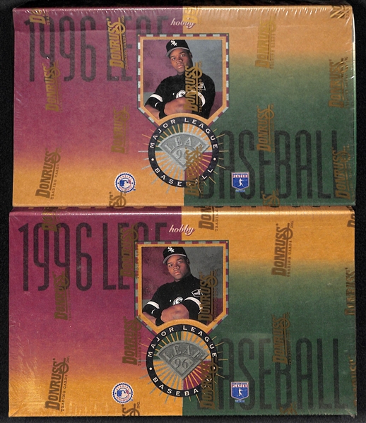 Lot of (2) 1996 Leaf Baseball Hobby Boxes