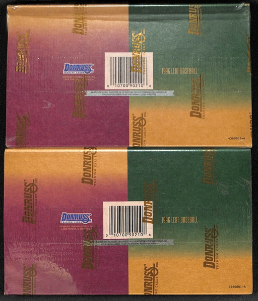 Lot of (2) 1996 Leaf Baseball Hobby Boxes