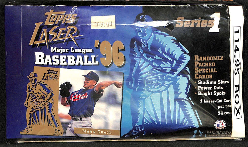 Lot of (3) Unopened/Sealed Baseball Hobby Boxes (1996-1997) inc. (2) 1997 Bowman and 1996 Topps Laser