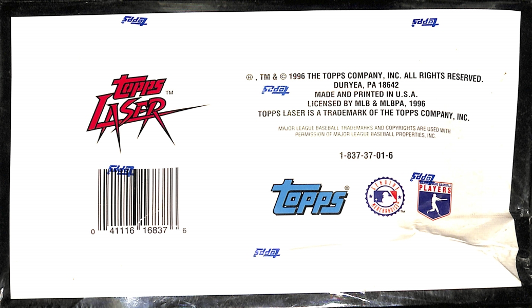 Lot of (3) Unopened/Sealed Baseball Hobby Boxes (1996-1997) inc. (2) 1997 Bowman and 1996 Topps Laser