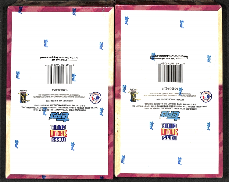 Lot of (4) Unopened/Sealed 1997 Baseball Hobby Boxes inc. Finest Series 2, (2) Stadium Club Series 2,  and Topps Series 2