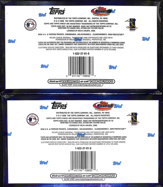 Lot of (2) 2000 Topps Finest Unopened/Sealed Baseball Hobby Boxes