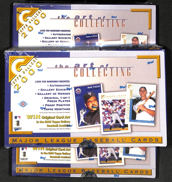 Lot of (3) 2000 Topps Gallery Baseball Boxes