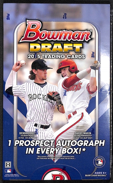 2015 Bowman Draft Baseball Sealed Hobby Box