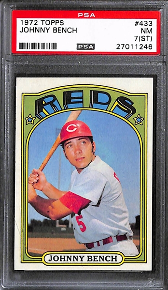 Lot Detail Lot Of 65 Johnny Bench Cards From 1969 Through 1983