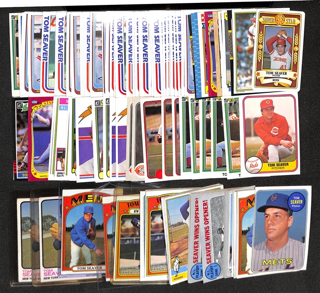 Lot of (130) Tom Seaver Cards From 1969-1980s