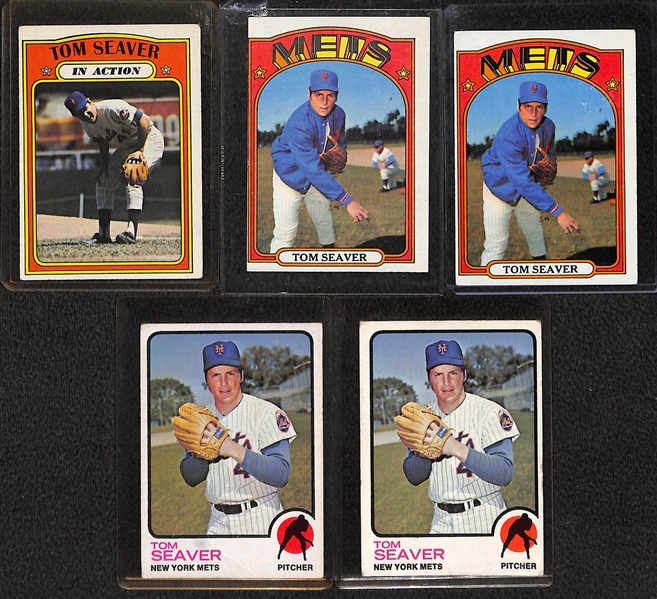 Lot of (130) Tom Seaver Cards From 1969-1980s