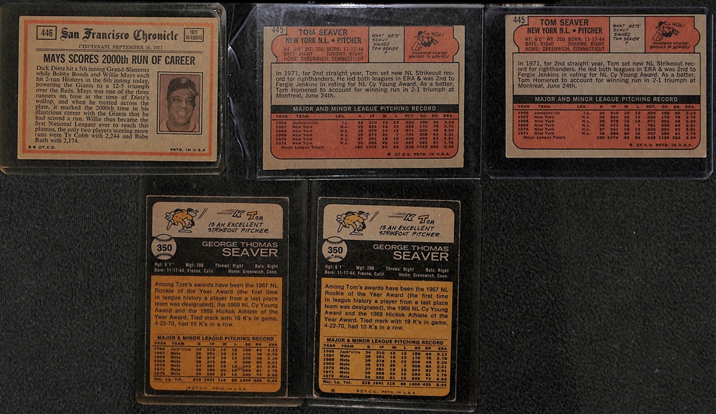 Lot of (130) Tom Seaver Cards From 1969-1980s