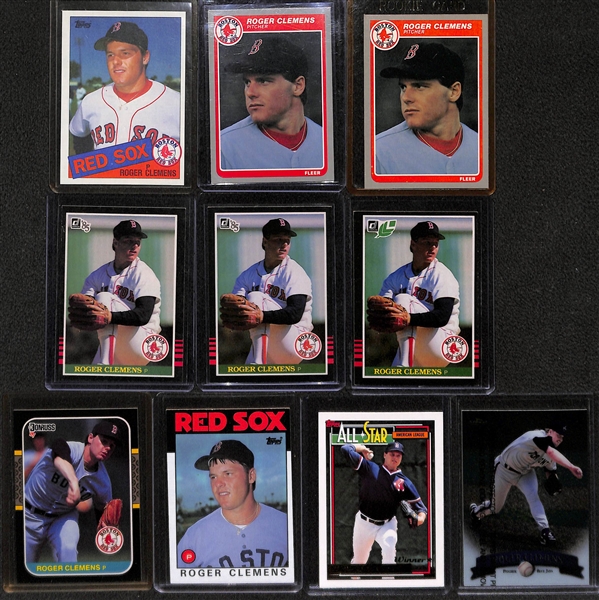 Lot of (110) Roger Clemens Cards (inc. 6 Rookies)