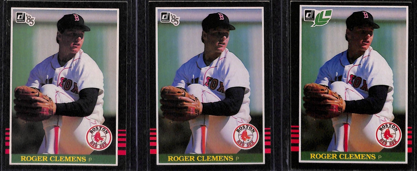 Lot of (110) Roger Clemens Cards (inc. 6 Rookies)