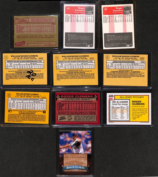 Lot of (110) Roger Clemens Cards (inc. 6 Rookies)