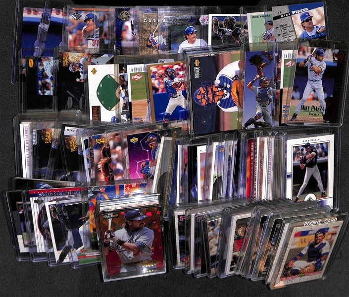 Lot of (100+) Mike Piazza Cards with Many Rookies
