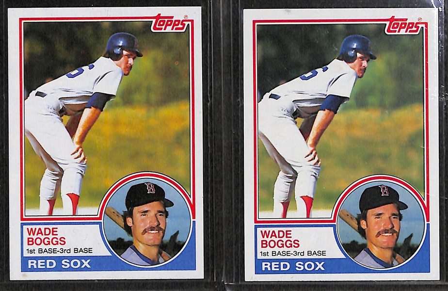 Lot of Over (80) Wade Boggs Cards, Inc. (8) Rookies