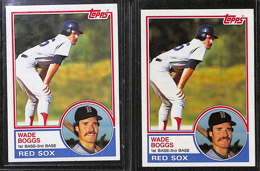 Lot of Over (80) Wade Boggs Cards, Inc. (8) Rookies