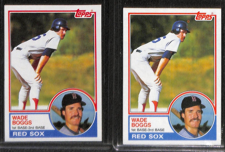 Lot of Over (80) Wade Boggs Cards, Inc. (8) Rookies