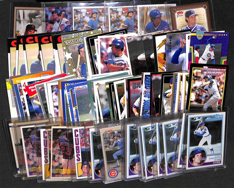 Lot of (120) Ryne Sandberg Cards, Inc. (11) Rookies