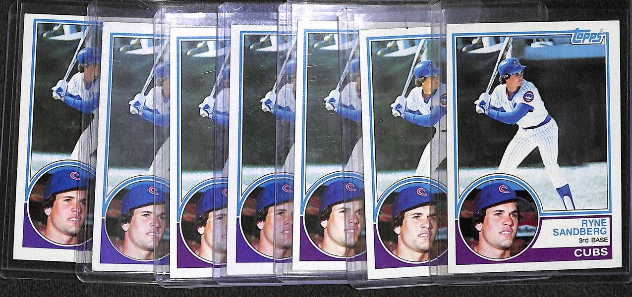 Lot of (120) Ryne Sandberg Cards, Inc. (11) Rookies