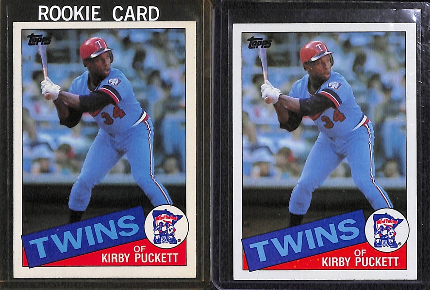 Lot of (85) Kirby Puckett Cards, Inc. (9) Rookies