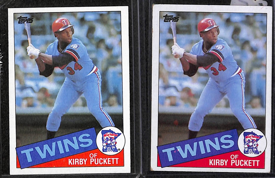 Lot of (85) Kirby Puckett Cards, Inc. (9) Rookies