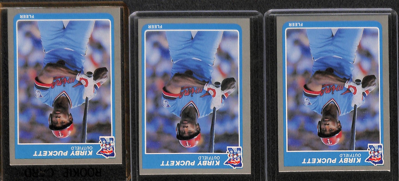 Lot of (85) Kirby Puckett Cards, Inc. (9) Rookies