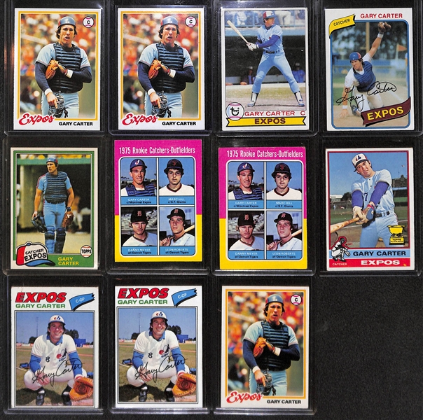 Lot of (35) Gary Carter Cards, Inc. (2) Rookies