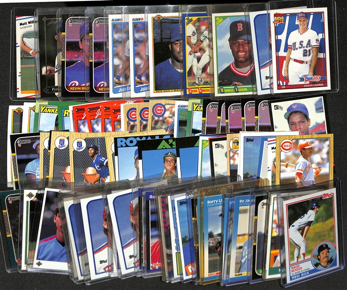 Lot of (75) Baseball Rookies from 1980s-1990s (Mostly Stars and HOFers)
