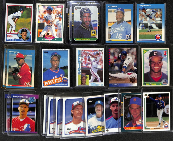 Lot of (75) Baseball Rookies from 1980s-1990s (Mostly Stars and HOFers)