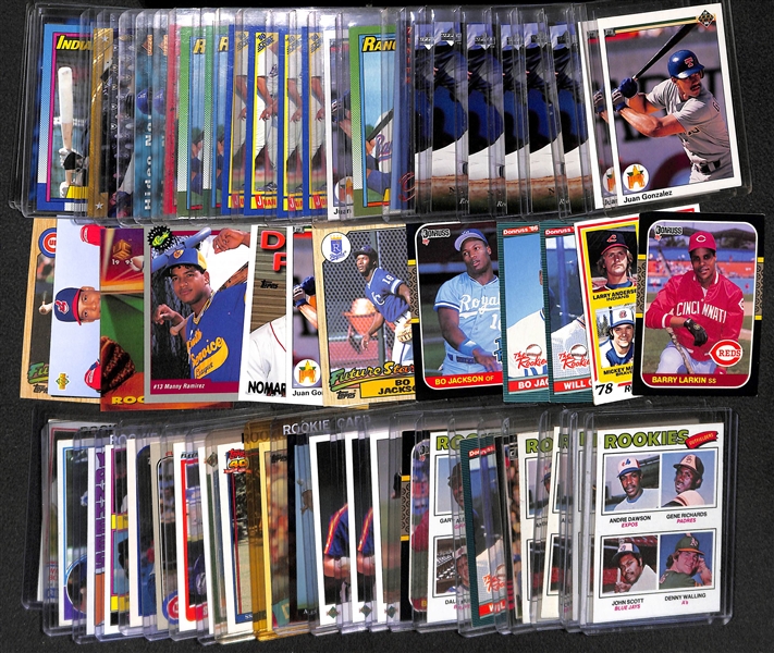 Lot of (50) Baseball Rookies from 1970s-1990s (Mostly Stars and HOFers) w/ (5) Andre Dawson
